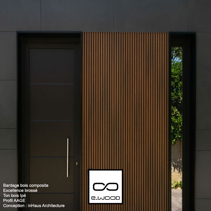 BARDAGE BOIS COMPOSITE BROSSÉ (H54) IP IPÉ – UH108 34*185*3900