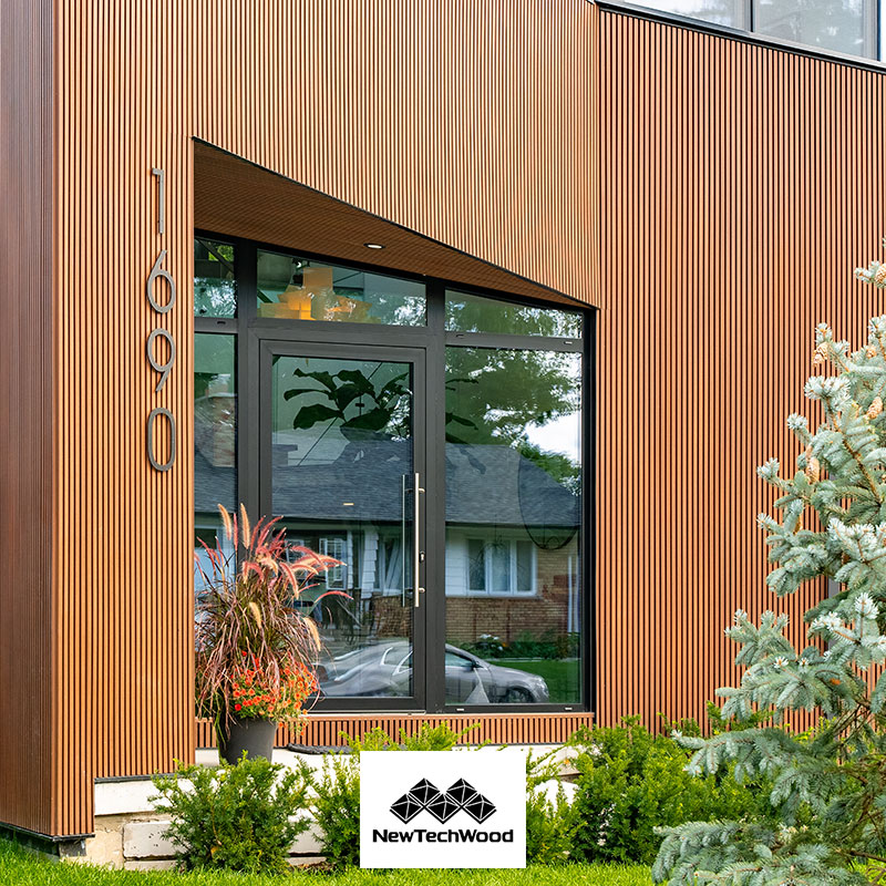 BARDAGE BOIS COMPOSITE BROSSÉ (H54) TK TEAK – UH108 34*185*3900