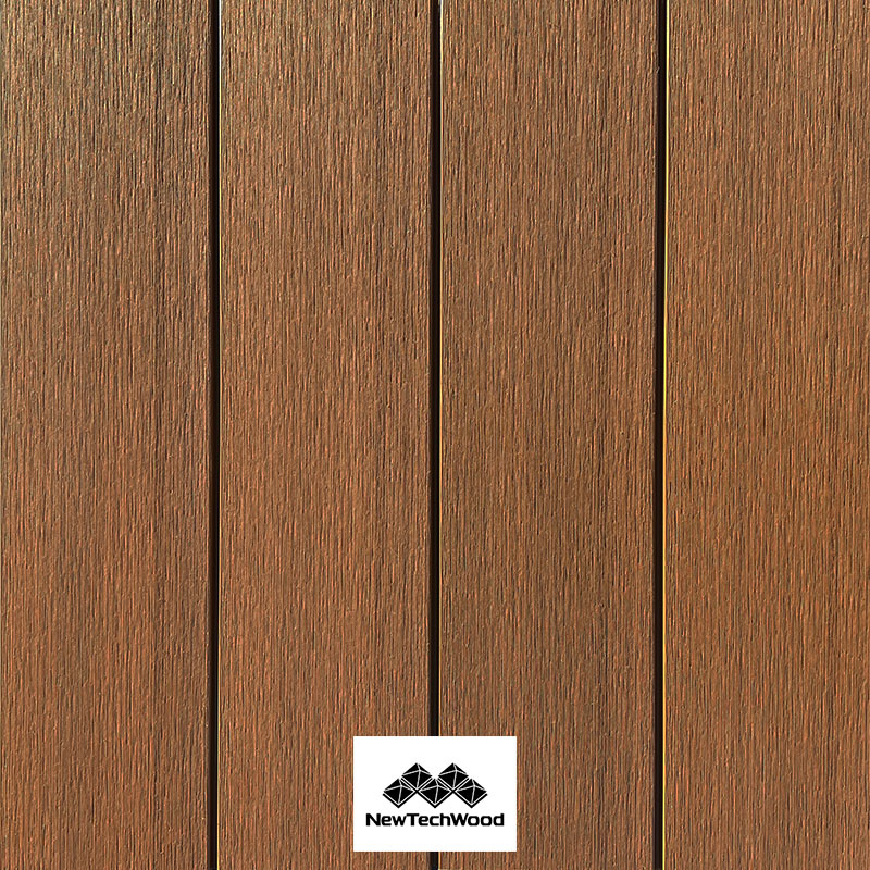 BARDAGE BOIS COMPOSITE BROSSÉ (H54) TK TEAK – US143 19*153*3500