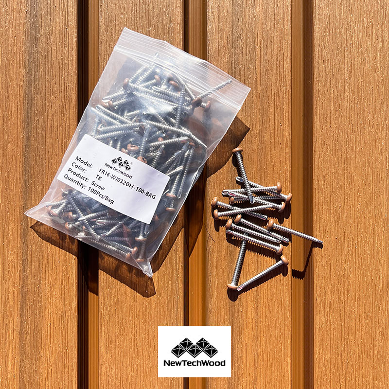 ACCESSOIRE BARDAGE INOX A2 TK TEAK – VIS BARDAGE COMPOSITE 4,2X38 INOX A2 SACHET DE 100 VIS
