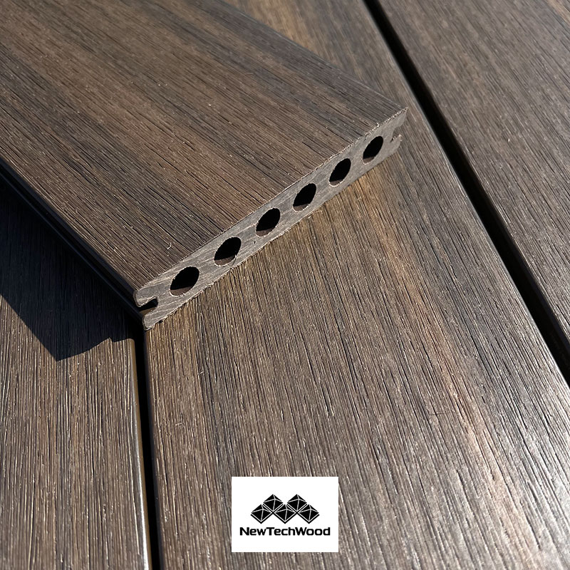 TERRASSE BOIS COMPOSITE SEMI PLEIN STRUCTURÉ ET BROSSÉ (H55 H54) AW AGED WOOD – UH02 23*138*4000