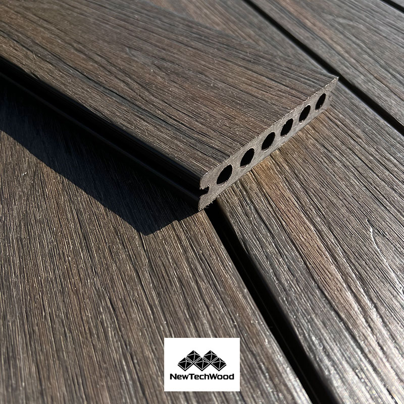 TERRASSE BOIS COMPOSITE SEMI PLEIN STRUCTURÉ ET BROSSÉ (H55 H54) AW AGED WOOD – UH02 23*138*4000