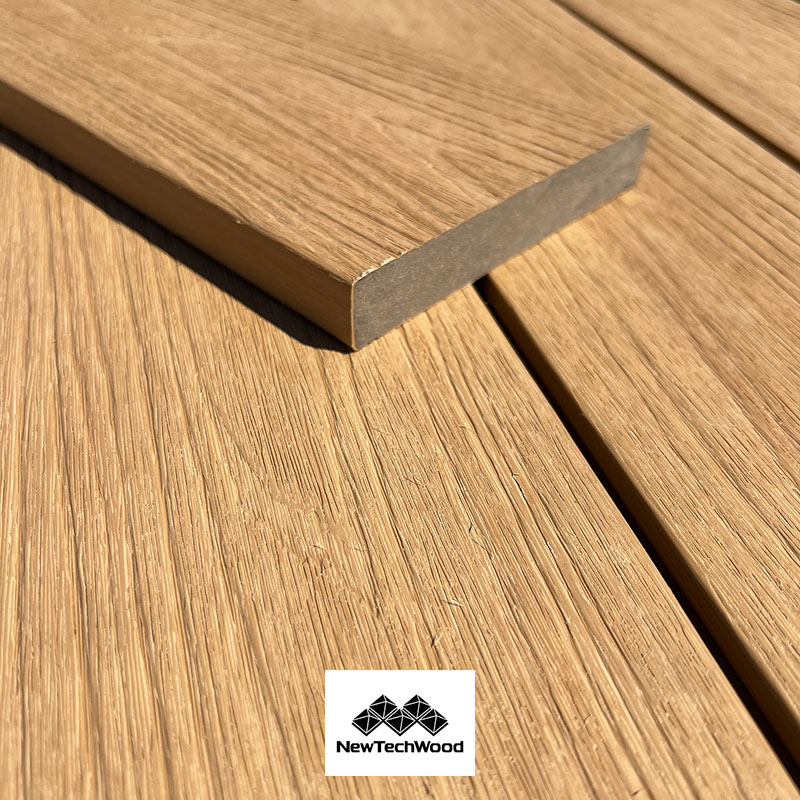 TERRASSE BOIS COMPOSITE PLEIN STRUCTURÉ ET BROSSÉ (H55 H54) RCE RED CEDAR – US07 23*138*3000