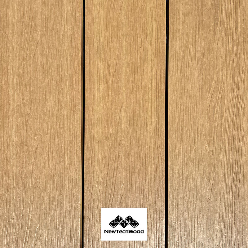 TERRASSE BOIS COMPOSITE SEMI PLEIN STRUCTURÉ ET BROSSÉ (H55 H54) RCE RED CEDAR – UH22 23*210*4000