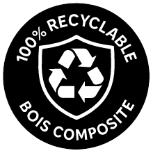 100% recyclable bois composite